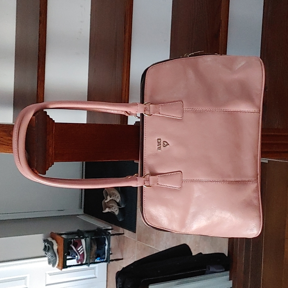Baci Italy Pink Leather Bag
